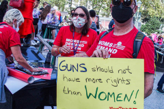 Hundreds of supporters gathered together for the #RallyForAbortionJustice today starting in Foley Square, lower Manhattan. As part of the annual Women’s March, this year the march took place in 650 locations in all 50 United States tagged in which numerous speakers, activists, politicians, advocates and supporters came together across the nation in fight for the rights of women. 
(C)Bianca Otero. October, 2, 2021.