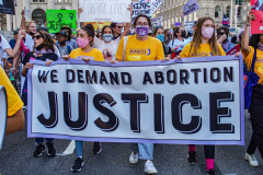 Hundreds of supporters gathered together for the #RallyForAbortionJustice today starting in Foley Square, lower Manhattan. As part of the annual Women’s March, this year the march took place in 650 locations in all 50 United States tagged in which numerous speakers, activists, politicians, advocates and supporters came together across the nation in fight for the rights of women. 
(C)Bianca Otero. October, 2, 2021.