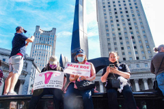 Hundreds of supporters gathered together for the #RallyForAbortionJustice today starting in Foley Square, lower Manhattan. As part of the annual Women’s March, this year the march took place in 650 locations in all 50 United States tagged in which numerous speakers, activists, politicians, advocates and supporters came together across the nation in fight for the rights of women. 
(C)Bianca Otero. October, 2, 2021.