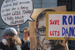 Hundreds of supporters gathered together for the #RallyForAbortionJustice today starting in Foley Square, lower Manhattan. As part of the annual Women’s March, this year the march took place in 650 locations in all 50 United States tagged in which numerous speakers, activists, politicians, advocates and supporters came together across the nation in fight for the rights of women. 
(C)Bianca Otero. October, 2, 2021.
