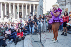 Hundreds of supporters gathered together for the #RallyForAbortionJustice today starting in Foley Square, lower Manhattan. As part of the annual Women’s March, this year the march took place in 650 locations in all 50 United States tagged in which numerous speakers, activists, politicians, advocates and supporters came together across the nation in fight for the rights of women. 
(C)Bianca Otero. October, 2, 2021.