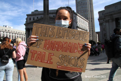 New York,  October 2, 2021  The Rally for Abortion Justice in Manhattan, Hundreds of abortion-rights supporters gathered in Foley Square then marched to Washington Square Park in Manhattan.Hundreds of rallies nationwide Saturday for the first Women’s March demonstrations since President Trump left office.