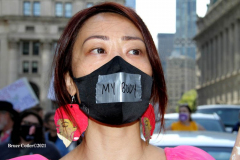 New York,  October 2, 2021  The Rally for Abortion Justice in Manhattan, Hundreds of abortion-rights supporters gathered in Foley Square then marched to Washington Square Park in Manhattan.Hundreds of rallies nationwide Saturday for the first Women’s March demonstrations since President Trump left office.