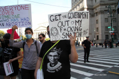 New York,  October 2, 2021  The Rally for Abortion Justice in Manhattan, Hundreds of abortion-rights supporters gathered in Foley Square then marched to Washington Square Park in Manhattan.Hundreds of rallies nationwide Saturday for the first Women’s March demonstrations since President Trump left office.
