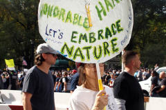 New York,  12,000 N.Y.C.  Municipal employees (police,fire,sanitation,teachers) protest  the  
Mandate to get vaccinated by October 29, 2021 or be put on unpaid leave. The protesters walked across the Brooklyn Bridge to City Hall.