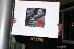 New York - Protest in front of  New York Governor Andrew Cuomo's office in midtown Manhattan demanding that solidarity confinement be stopped in New York Jails and Prisons.