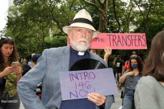 New York,   Housing Works inc. Advocacy group holds a rally and civil disobedience by laying down and blocking Broadway in front of City Hall. New York City Police Department officers arrested 9 people.