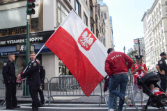 Polish-Americans gathered by the thousands in Midtown Manhattan, to celebrate the 84th Pulaski Day Parade, commemorating and honoring General Casimir Pulaski a Polish born aristocrat who is revered and remembered as both a Polish and an American Revolutionary War Hero, fighting for freedom in his homeland and adopted nation.
Polish government and prominent local community figures came to celebrate the abundance of festivities and events that took place, marching up 5th ave from 36th to 53rd St. 
This year, the theme spotlighted the 100th Birthday Anniversary of Pope John Paul II who was born in Wadowice, Poland. 
(C) Bianca Otero, NYC, NY. October 3, 2021.
