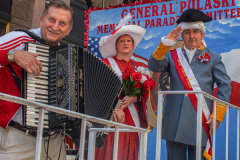 Polish-Americans gathered by the thousands in Midtown Manhattan, to celebrate the 84th Pulaski Day Parade, commemorating and honoring General Casimir Pulaski a Polish born aristocrat who is revered and remembered as both a Polish and an American Revolutionary War Hero, fighting for freedom in his homeland and adopted nation.
Polish government and prominent local community figures came to celebrate the abundance of festivities and events that took place, marching up 5th ave from 36th to 53rd St. 
This year, the theme spotlighted the 100th Birthday Anniversary of Pope John Paul II who was born in Wadowice, Poland. 
(C) Bianca Otero, NYC, NY. October 3, 2021.
