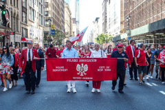 Polish-Americans gathered by the thousands in Midtown Manhattan, to celebrate the 84th Pulaski Day Parade, commemorating and honoring General Casimir Pulaski a Polish born aristocrat who is revered and remembered as both a Polish and an American Revolutionary War Hero, fighting for freedom in his homeland and adopted nation.
Polish government and prominent local community figures came to celebrate the abundance of festivities and events that took place, marching up 5th ave from 36th to 53rd St. 
This year, the theme spotlighted the 100th Birthday Anniversary of Pope John Paul II who was born in Wadowice, Poland. 
(C) Bianca Otero, NYC, NY. October 3, 2021.