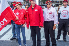 New York City Mayoral Candidate for the 2021 NYC mayoral elections and founder of the Guardian Angels, Curtis Sliwa attends the Pulaski Day Parade. 
Polish-Americans gathered by the thousands in Midtown Manhattan, to celebrate the 84th Pulaski Day Parade, commemorating and honoring General Casimir Pulaski a Polish born aristocrat who is revered and remembered as both a Polish and an American Revolutionary War Hero, fighting for freedom in his homeland and adopted nation.
Polish government and prominent local community figures came to celebrate the abundance of festivities and events that took place, marching up 5th ave from 36th to 53rd St. 
This year, the theme spotlighted the 100th Birthday Anniversary of Pope John Paul II who was born in Wadowice, Poland. 
(C) Bianca Otero, NYC, NY. October 3, 2021.