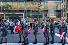 Polish-Americans gathered by the thousands in Midtown Manhattan, to celebrate the 84th Pulaski Day Parade, commemorating and honoring General Casimir Pulaski a Polish born aristocrat who is revered and remembered as both a Polish and an American Revolutionary War Hero, fighting for freedom in his homeland and adopted nation.
Polish government and prominent local community figures came to celebrate the abundance of festivities and events that took place, marching up 5th ave from 36th to 53rd St. 
This year, the theme spotlighted the 100th Birthday Anniversary of Pope John Paul II who was born in Wadowice, Poland. 
(C) Bianca Otero, NYC, NY. October 3, 2021.