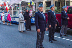 Polish-Americans gathered by the thousands in Midtown Manhattan, to celebrate the 84th Pulaski Day Parade, commemorating and honoring General Casimir Pulaski a Polish born aristocrat who is revered and remembered as both a Polish and an American Revolutionary War Hero, fighting for freedom in his homeland and adopted nation.
Polish government and prominent local community figures came to celebrate the abundance of festivities and events that took place, marching up 5th ave from 36th to 53rd St. 
This year, the theme spotlighted the 100th Birthday Anniversary of Pope John Paul II who was born in Wadowice, Poland. 
(C) Bianca Otero, NYC, NY. October 3, 2021.