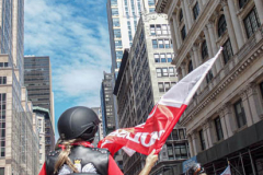 Polish-Americans gathered by the thousands in Midtown Manhattan, to celebrate the 84th Pulaski Day Parade, commemorating and honoring General Casimir Pulaski a Polish born aristocrat who is revered and remembered as both a Polish and an American Revolutionary War Hero, fighting for freedom in his homeland and adopted nation.
Polish government and prominent local community figures came to celebrate the abundance of festivities and events that took place, marching up 5th ave from 36th to 53rd St. 
This year, the theme spotlighted the 100th Birthday Anniversary of Pope John Paul II who was born in Wadowice, Poland. 
(C) Bianca Otero, NYC, NY. October 3, 2021.