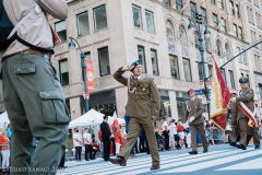 New York,   New York, NY - New York City’s Fifth Avenue  closed Sunday, October 03rd, 2021, from 12:00 Noon to 6:00 PM as Polish-Americans join together in honor of Brigadier General Casimir Pulaski, hero of the American Revolutionary War who died at the battle of Savannah Georgia in October, 1779. The parade stepped off from Fifth Avenue at 35th Street at 12:30 PM with the Honor Guard of the New York City Police and Fire Departments leading the way up 5th Avenue to 54th Street.