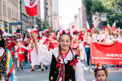 New York,   New York, NY - New York City’s Fifth Avenue  closed Sunday, October 03rd, 2021, from 12:00 Noon to 6:00 PM as Polish-Americans join together in honor of Brigadier General Casimir Pulaski, hero of the American Revolutionary War who died at the battle of Savannah Georgia in October, 1779. The parade stepped off from Fifth Avenue at 35th Street at 12:30 PM with the Honor Guard of the New York City Police and Fire Departments leading the way up 5th Avenue to 54th Street.