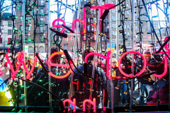 Ukranian and LGBTQ supporters came together in front of the Stonewall Inn, to speak in protest on their opposition of the Russian attack on Ukraine. 38 Christopher street is home of the 1969 Stonewall Uprising, which paved the way for LGBTQ rights and pushed the movement into existence. 
Though not illegal in Russia, there are no anti-discrimination protections of LGBTQ people nor does it prohibit hate crimes based on sexual orientation and gender identity.
Chelsea, Manhattan, New York. Saturday, February 26, 2022. (C) Bianca Otero