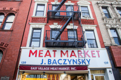 J.Baczynsky butcher. 
East Village, Manhattan, New York. (C) Bianca Otero
