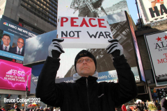 February 26, 2022  New York, 
Pro Ukrainian protest  at the crossroads of the world in New York City. Protestors gathered to support the  people of the Ukraine.