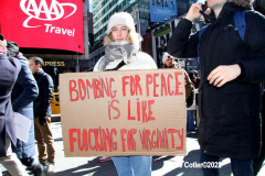 February 26, 2022  New York, 
Pro Ukrainian protest  at the crossroads of the world in New York City. Protestors gathered to support the  people of the Ukraine.