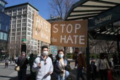 New York - Black and Asian Community came out early today for a rally and run against Hate. The Rally was held at Manhattan's Union Square.
