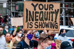 A coalition of activists, educators, parents, and students protest to stop the in-person reopening of  New York City public schools amidst the COOVID-19 pandemic in New York City on August 3, 2020. (Photo by Gabriele Holtermann/Sipa USA)