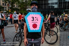 A coalition of activists, educators, parents, and students protest to stop the in-person reopening of  New York City public schools amidst the COOVID-19 pandemic in New York City on August 3, 2020. (Photo by Gabriele Holtermann/Sipa USA)