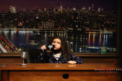 A guest having so fun on the tonight show set at RISENY. Located at 60 W 45th St on 29 Jan 2022.