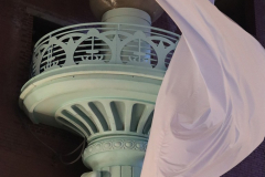 The lighting ceremony of RISENY Statue of Liberty Torch. Located at 60 W 45th St on 29 Jan 2022.