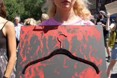 June 25 2022  NEW YORK  
 Roe v. Wade overturned by the U.S. Supreme Court.  protestors gathered at Union Square in New York City to show their disdain for the court's decision.