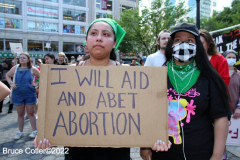 June 25 2022  NEW YORK  
 Roe v. Wade overturned by the U.S. Supreme Court.  protestors gathered at Union Square in New York City to show their disdain for the court's decision.
