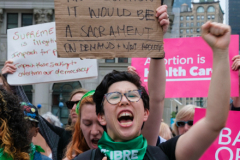 May 14, 2022, NYC Scenes from today's Pro-Choice Rally in Foley square, a culmination of several pro-choice organizations marching in NYC today. Rallys were held nationwide in protest to the expected reversal of Roe v Wade
Photos by Syndi Pilar