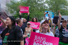 May 14, 2022, NYC Scenes from today's Pro-Choice Rally in Foley square, a culmination of several pro-choice organizations marching in NYC today. Rallys were held nationwide in protest to the expected reversal of Roe v Wade
Photos by Syndi Pilar