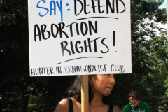 June 24 2022  NEW YORK  
 Roe v. Wade overturned by the U.S. Supreme Court. Thousands of protestors take to the streets of New York City to show their disdain for the court's decision.