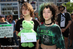 June 24 2022  NEW YORK  
 Roe v. Wade overturned by the U.S. Supreme Court. Thousands of protestors take to the streets of New York City to show their disdain for the court's decision.