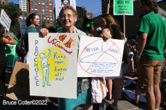 June 24 2022  NEW YORK  
 Roe v. Wade overturned by the U.S. Supreme Court. Thousands of protestors take to the streets of New York City to show their disdain for the court's decision.