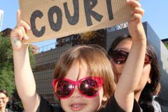 June 24 2022  NEW YORK  
 Roe v. Wade overturned by the U.S. Supreme Court. Thousands of protestors take to the streets of New York City to show their disdain for the court's decision.