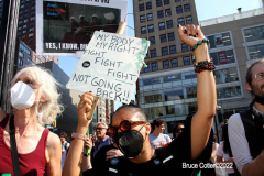 June 24 2022  NEW YORK  
 Roe v. Wade overturned by the U.S. Supreme Court. Thousands of protestors take to the streets of New York City to show their disdain for the court's decision.