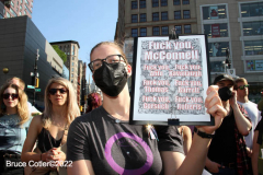 June 24 2022  NEW YORK  
 Roe v. Wade overturned by the U.S. Supreme Court. Thousands of protestors take to the streets of New York City to show their disdain for the court's decision.