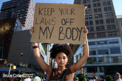 June 24 2022  NEW YORK  
 Roe v. Wade overturned by the U.S. Supreme Court. Thousands of protestors take to the streets of New York City to show their disdain for the court's decision.