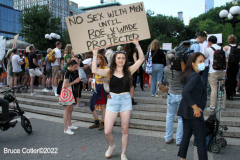 June 24 2022  NEW YORK  
 Roe v. Wade overturned by the U.S. Supreme Court. Thousands of protestors take to the streets of New York City to show their disdain for the court's decision.
