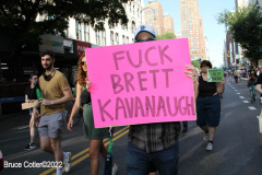 June 24 2022  NEW YORK  
 Roe v. Wade overturned by the U.S. Supreme Court. Thousands of protestors take to the streets of New York City to show their disdain for the court's decision.