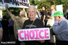June 24 2022  NEW YORK  
 Roe v. Wade overturned by the U.S. Supreme Court. Thousands of protestors take to the streets of New York City to show their disdain for the court's decision.