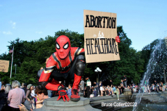 June 24 2022  NEW YORK  
 Roe v. Wade overturned by the U.S. Supreme Court. Thousands of protestors take to the streets of New York City to show their disdain for the court's decision.