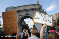 June 24 2022  NEW YORK  
 Roe v. Wade overturned by the U.S. Supreme Court. Thousands of protestors take to the streets of New York City to show their disdain for the court's decision.