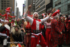 December 11,2021  New York , After a year absence the 23rd annual Santacon returned to New York City.
