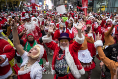 Santa Con NYC 2021 kicks off on Broadway in New York, NY, on Dec. 11, 2021. (Photo by Gabriele Holtermann/Sipa USA)
