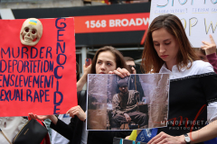 Save Azov Stal March in Times Square on May 14, 2022.