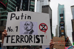 Save Azov Stal March in Times Square on May 14, 2022.
