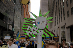 Save Azov Stal March in Times Square on May 14, 2022.